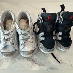 Air Jordan’s size 7 and Nikes size 7 toddler